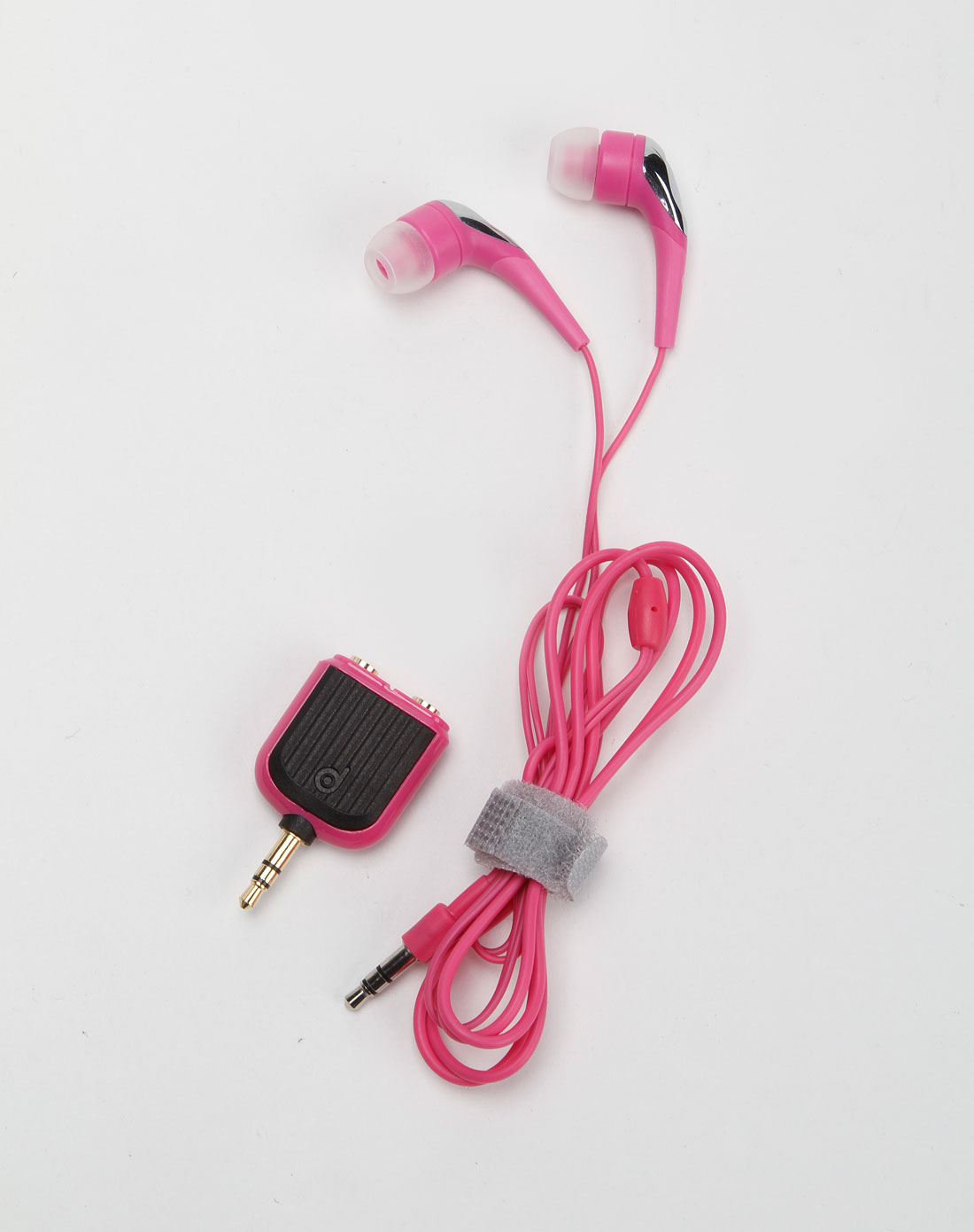 德鑫明dexim德鑫明 iphone/ipod/ipad 粉色分频器 入耳式耳机