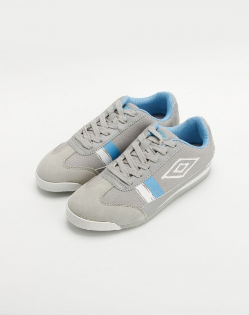 运动库存专场-女士茵宝 女款灰色印花帆布鞋