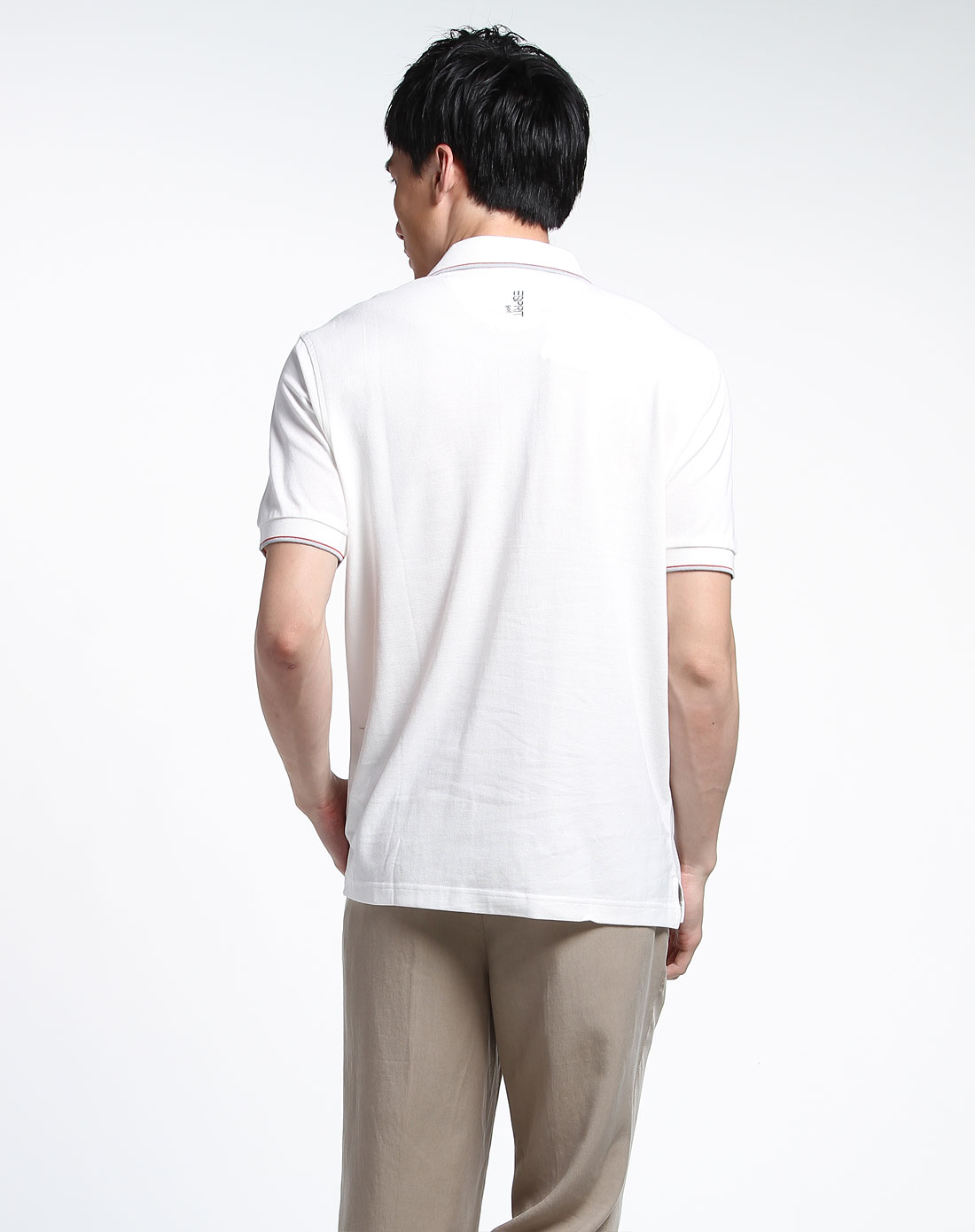esprit golf白色商务休闲纯棉短袖t恤