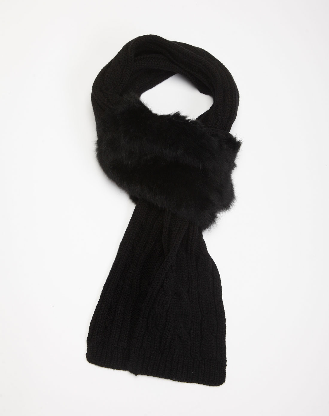 埃迪拉edela黑色时尚毛织围巾