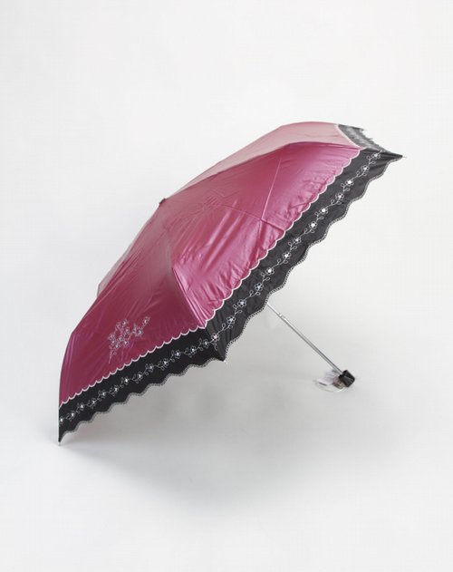 饰典sidi女款紫红色时尚太阳伞