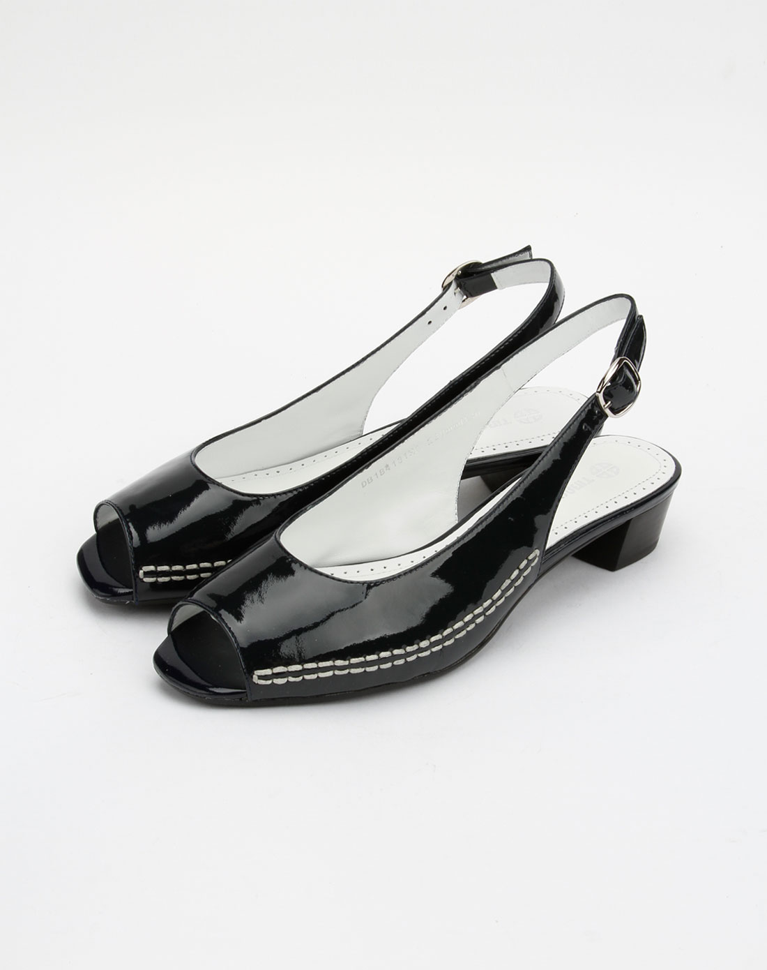 迪宝·阿治奥tibao·aucheho女鞋专场深蓝色时尚简约低跟鱼嘴鞋