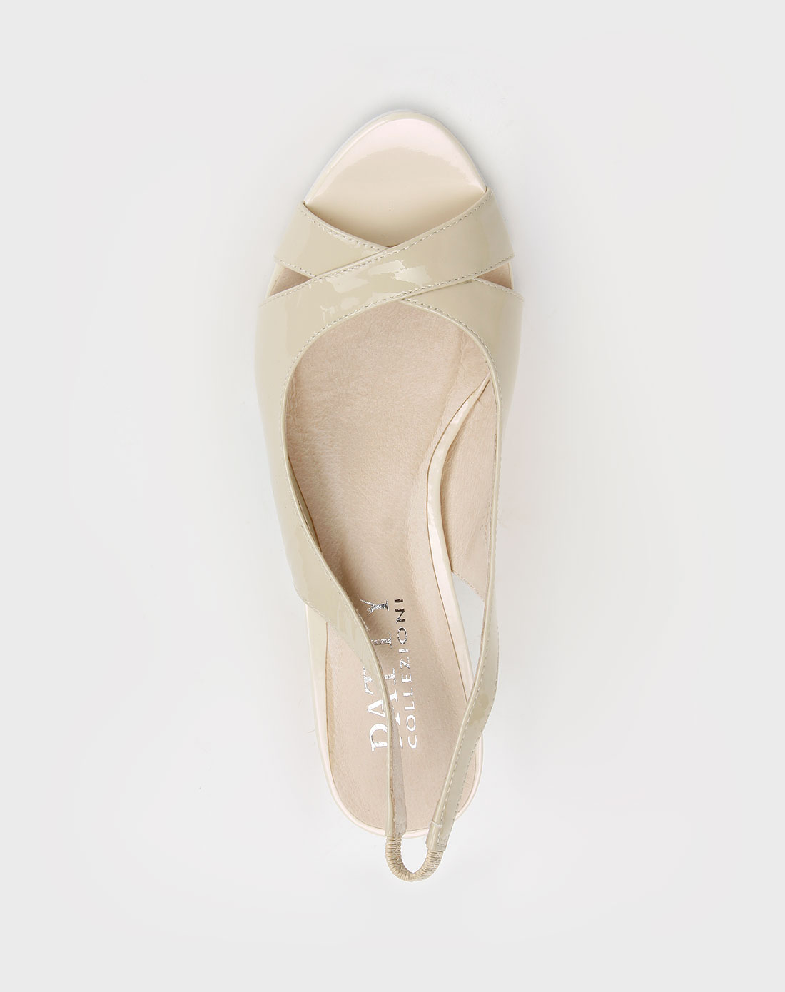 芭迪patty米色羊漆皮单鞋