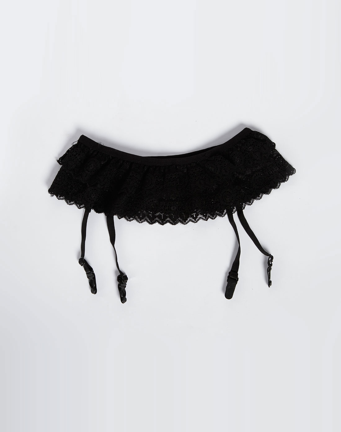 宝娜斯黑色性感蕾丝吊带袜a款