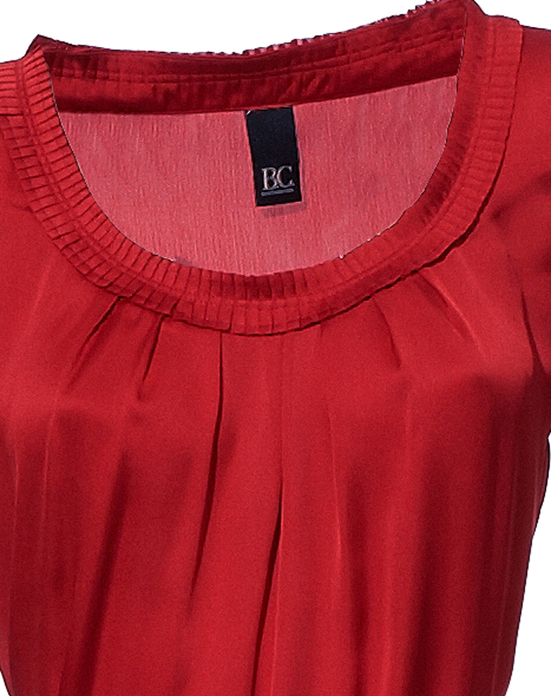 海恩heine女装专场柔软有光泽衬衫式恤衫赤红色