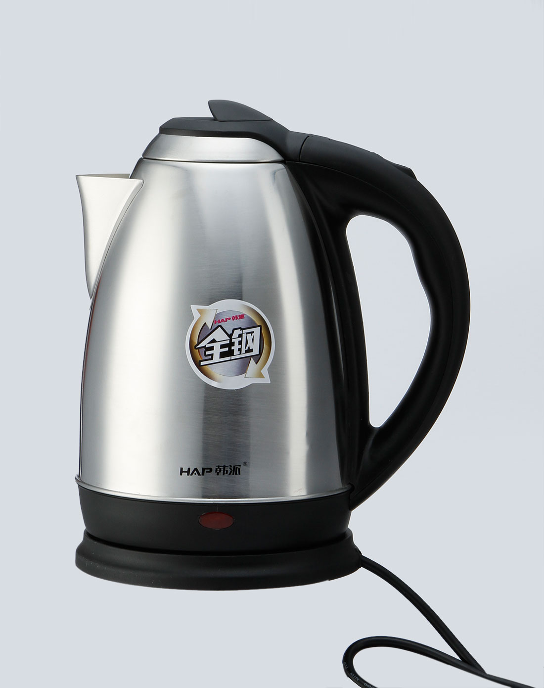 韩派hap家电专场-黑/银色不锈钢电水壶2l