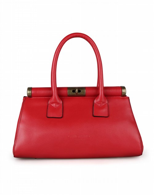 朗歌langrand女包专场女款红色bordeaux-in风尚波尔多牛皮手提包