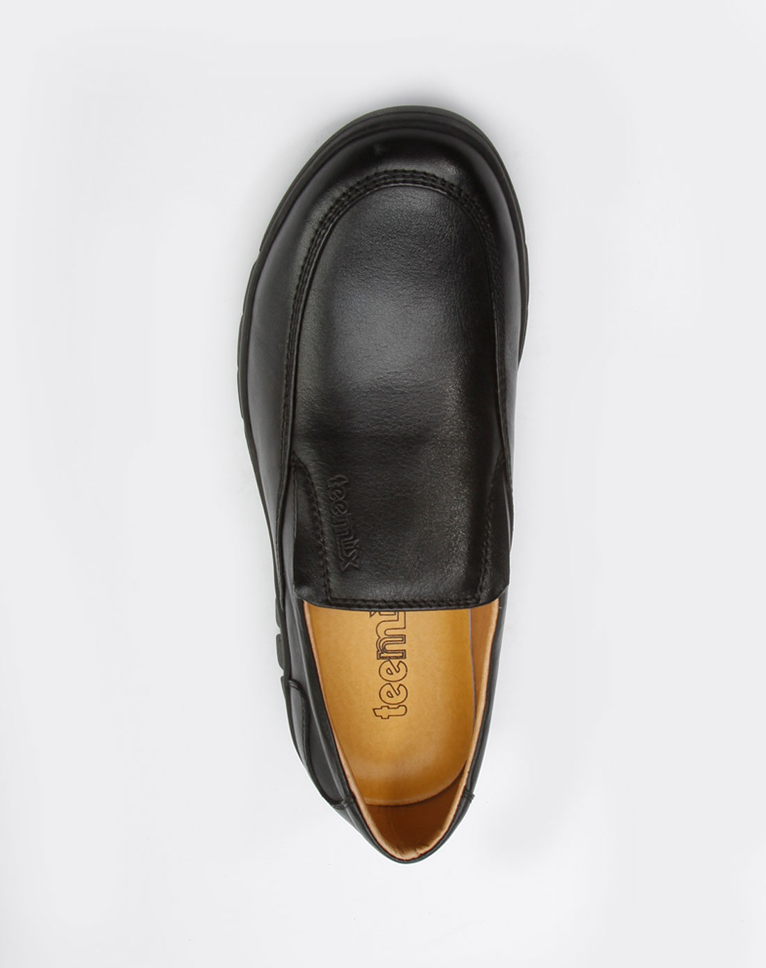 女鞋库存专场天美意teenmix 男款黑色日常休闲皮鞋2