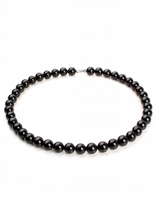 千美物语饰品专场天然黑玛瑙项链