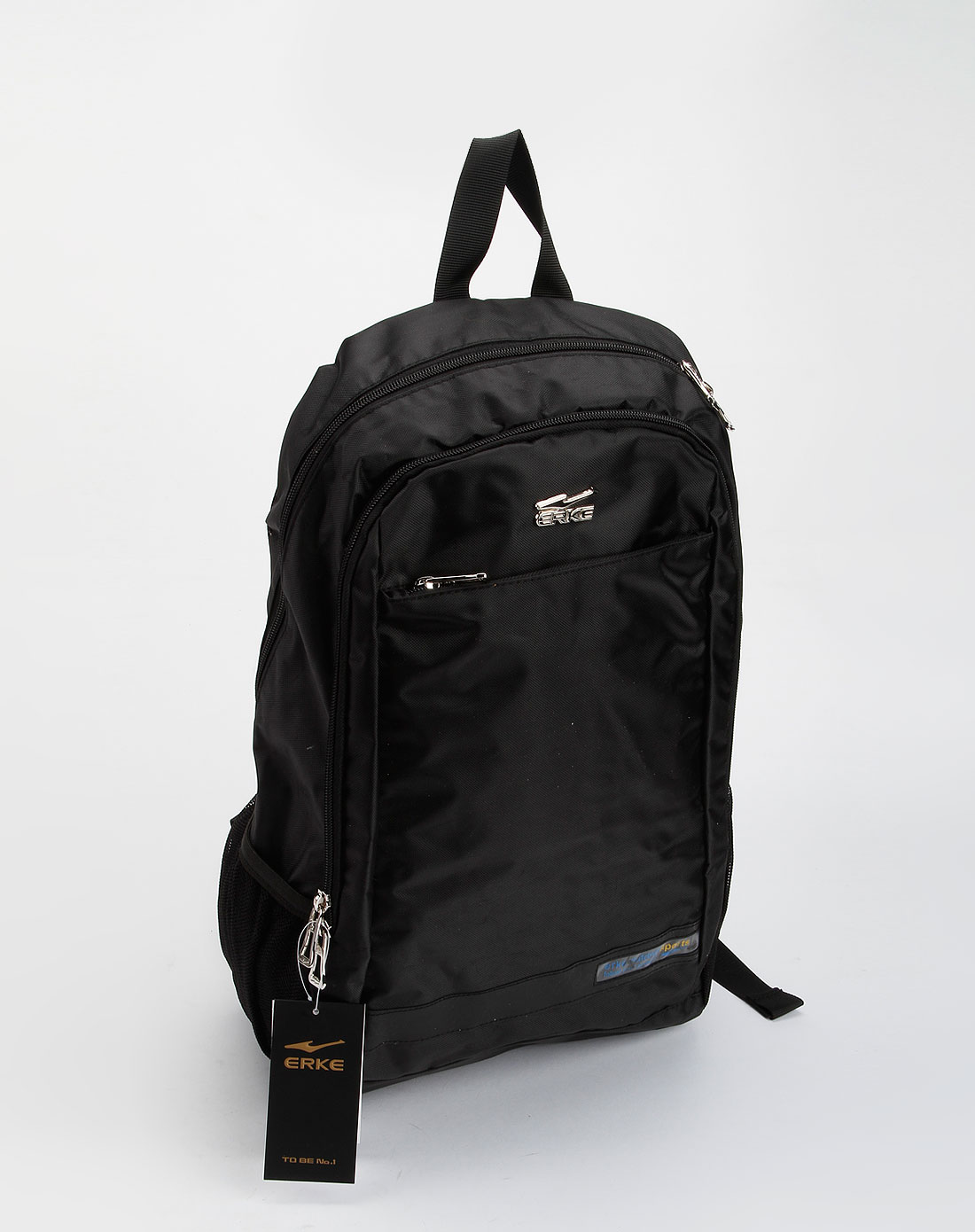 鸿星尔克erke中性黑色休闲背包
