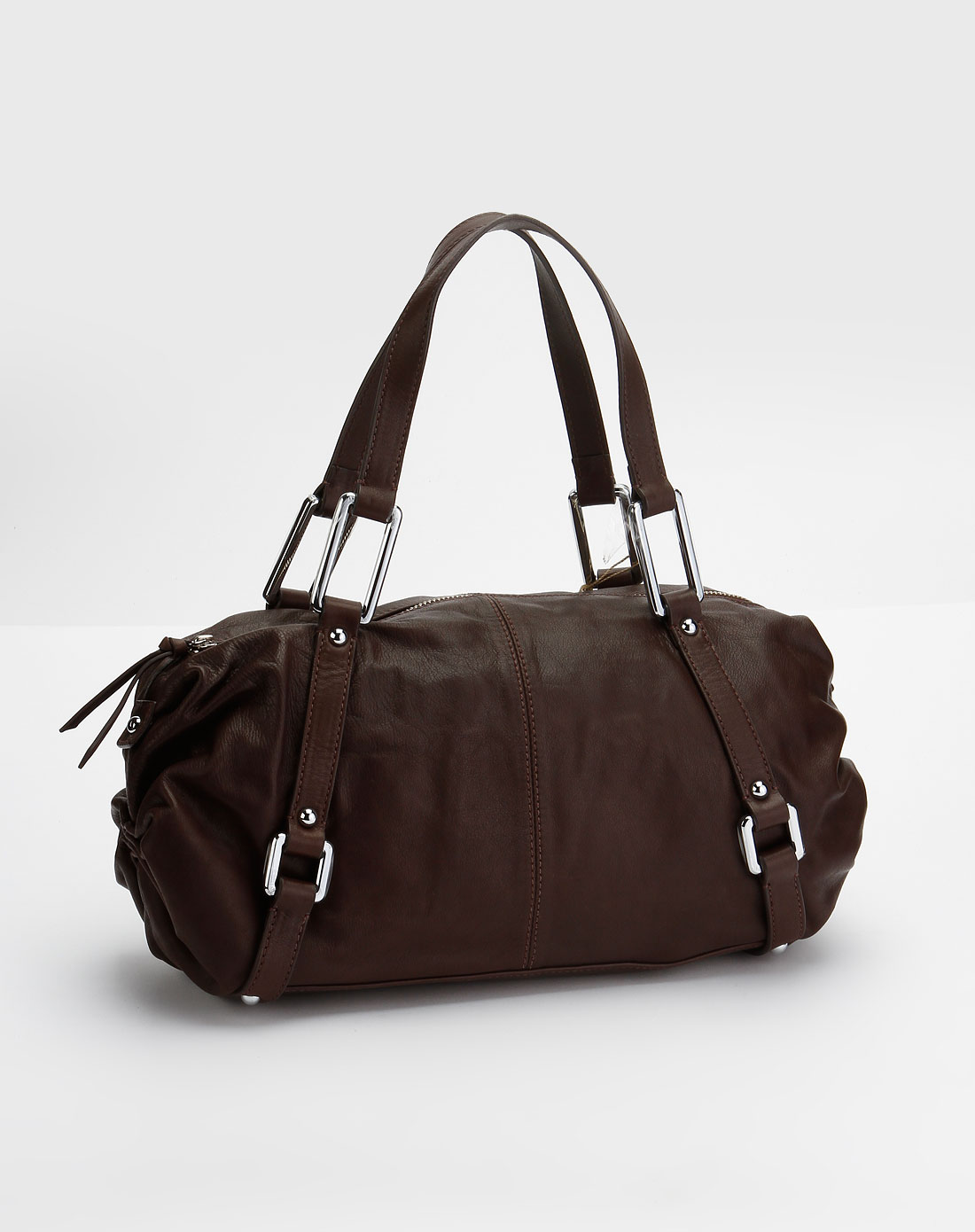 女款深啡色休闲时尚手提包