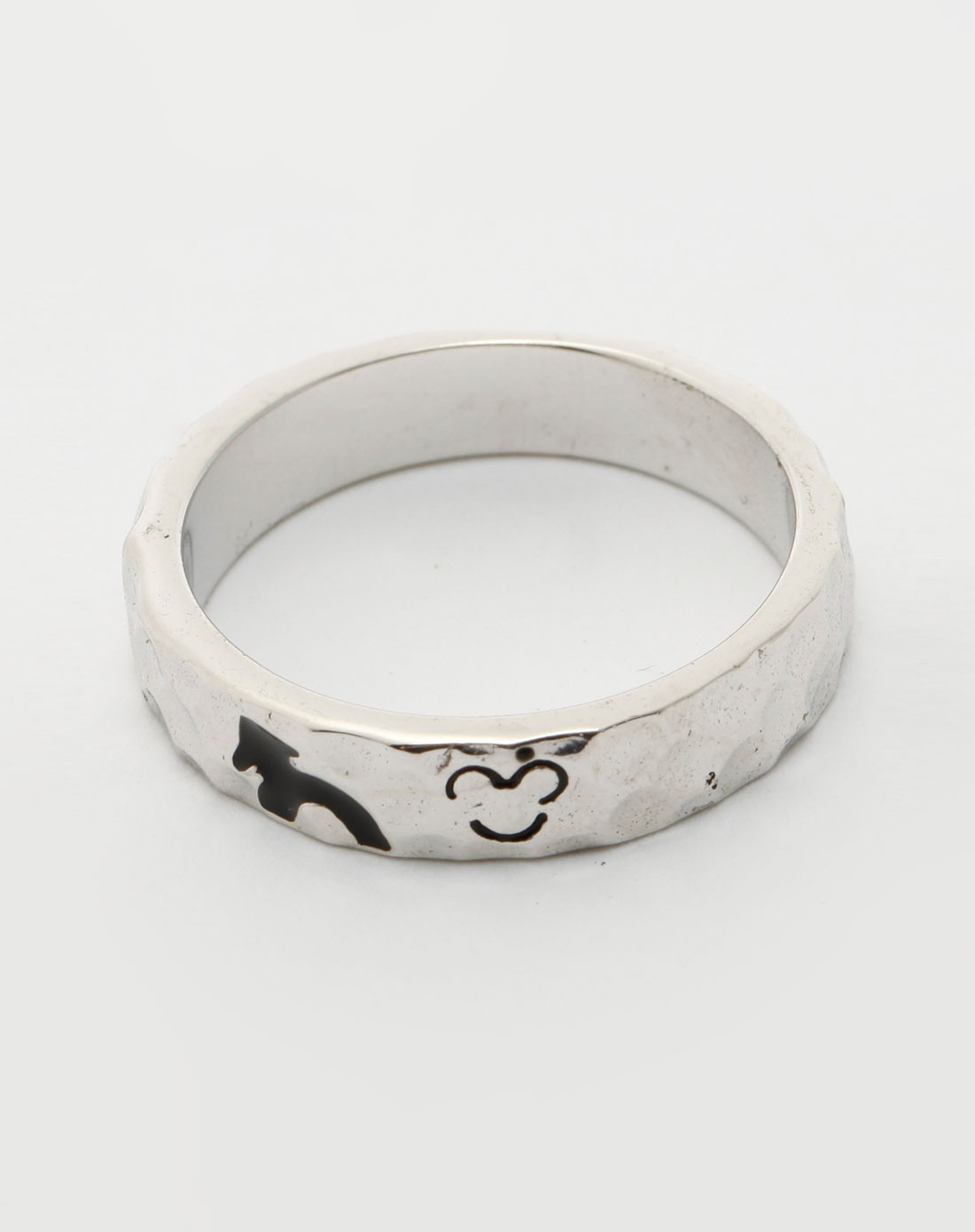 迪士尼disney-饰品男款银色时尚情侣戒指