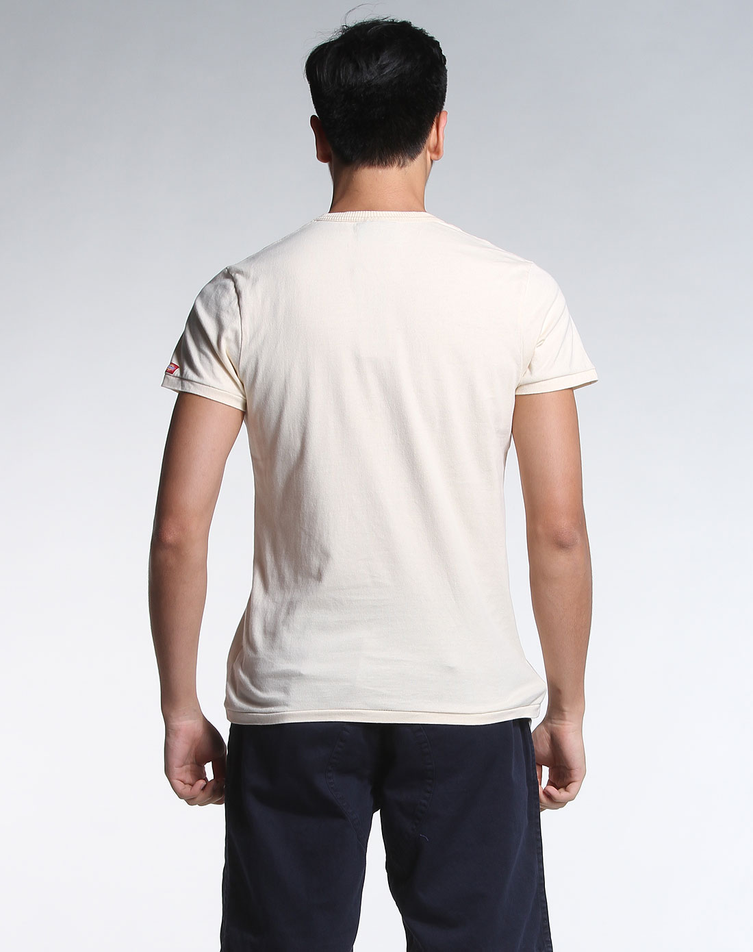 帝客dickies男装专场米白色圆领短袖t恤
