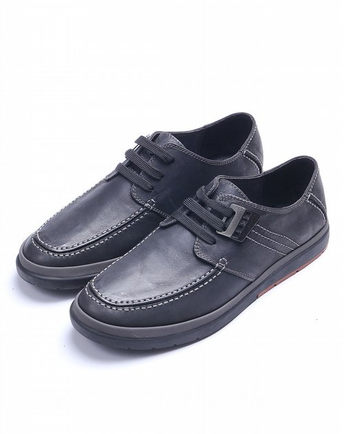 富铤fortei男鞋专场男款黑色休闲时尚绑带皮鞋
