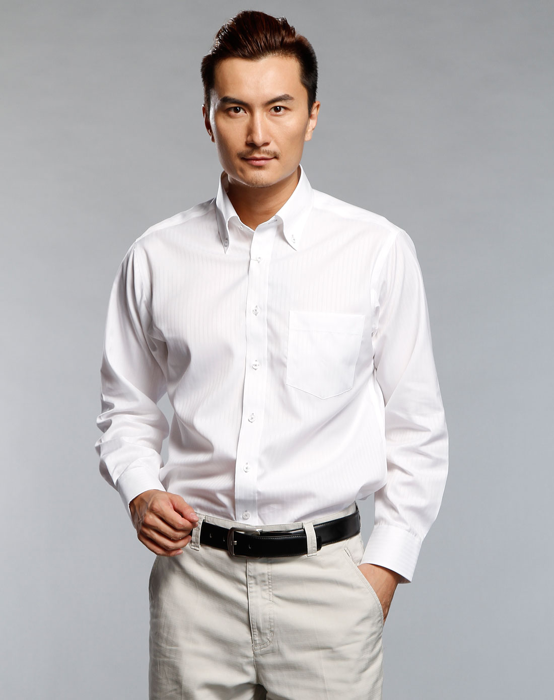 品牌混合专场-3----夜场鲁泰格雷芬ltgrff 男款白色长袖衬衫