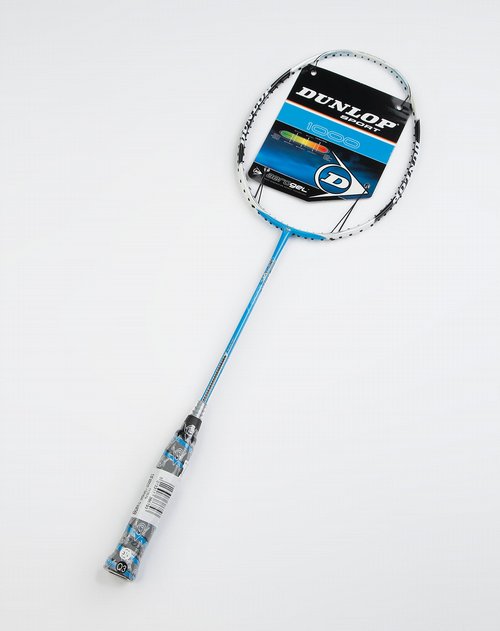 dunlop aerogel 1000 黑蓝色羽毛球拍(空拍)附6支装拍套