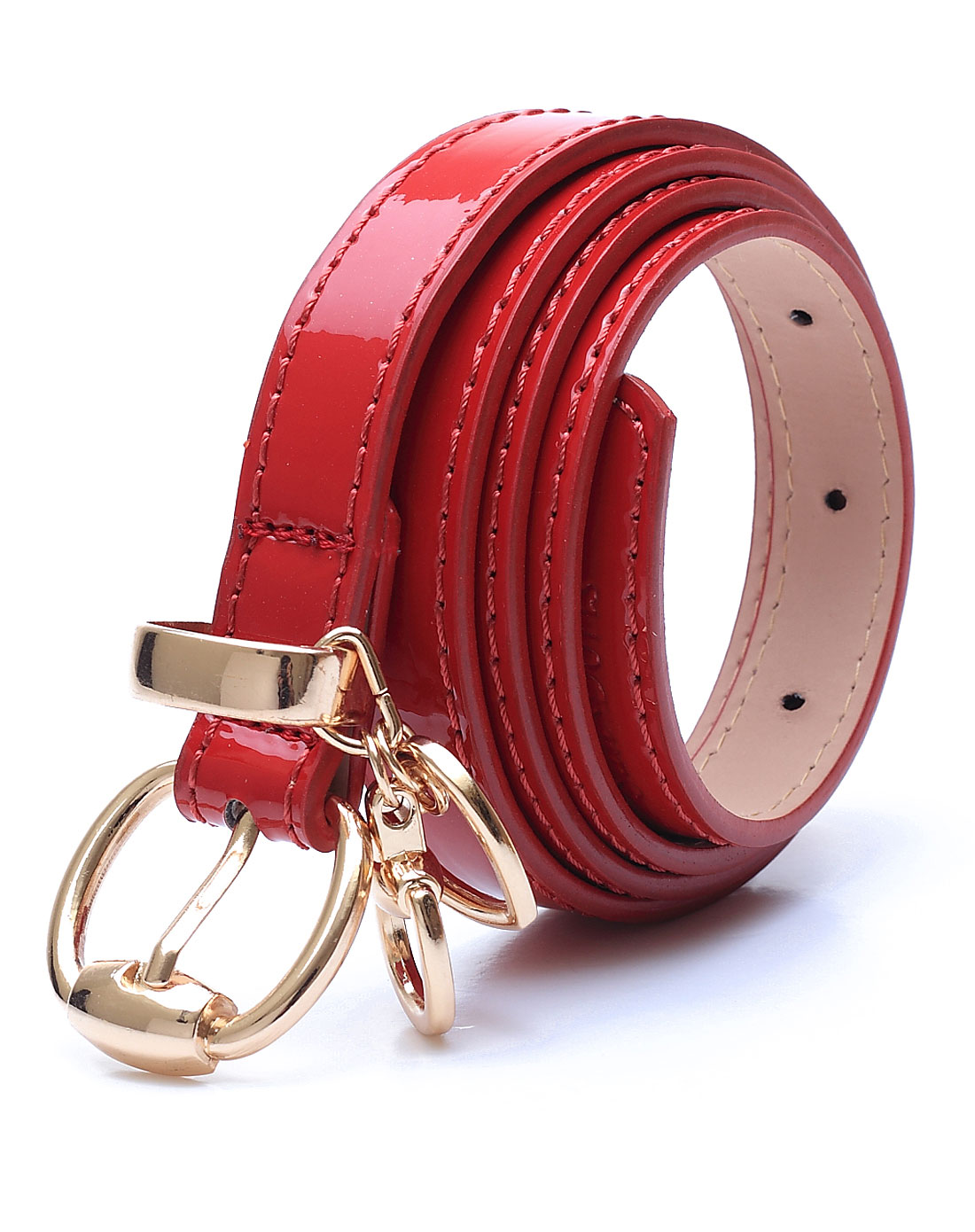 女款红色简约时尚腰带