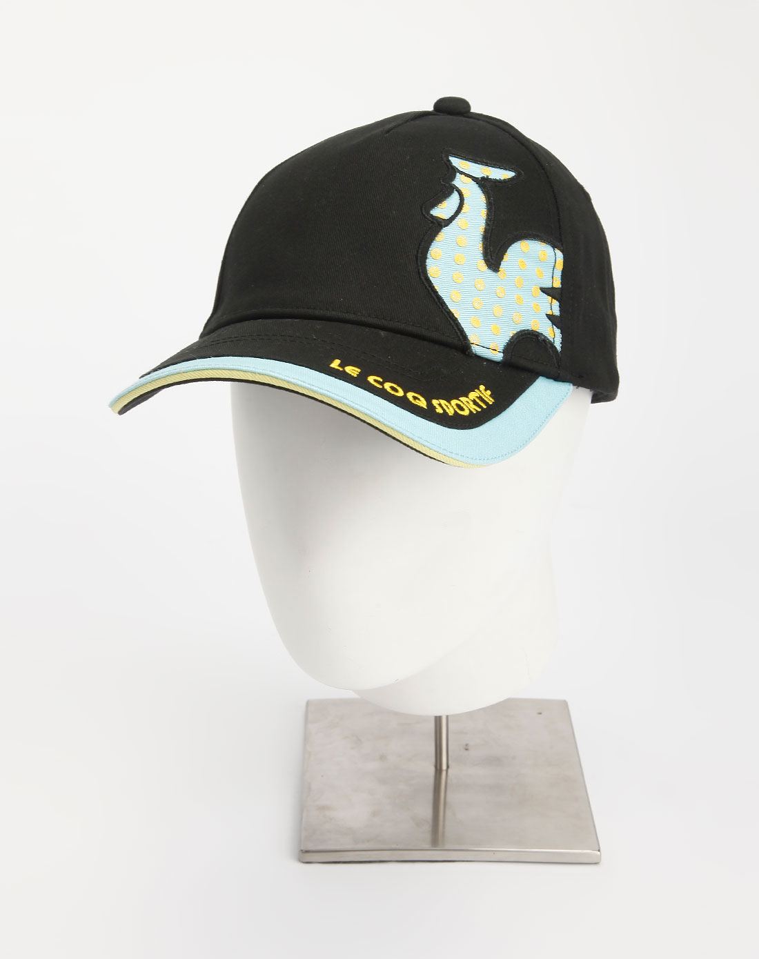 乐卡克lecoqsportif中性黑色印画鸭舌帽