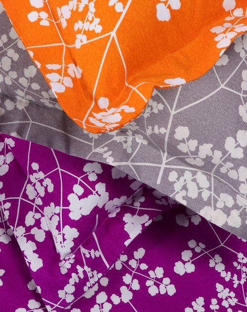 乐加lehome家纺专场繁叶纷飞床单 紫色 240*245cm