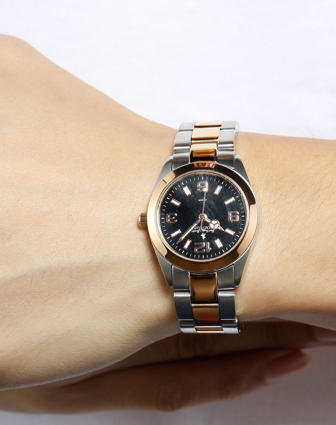 polo club女款保罗情侣女装手表(黑)