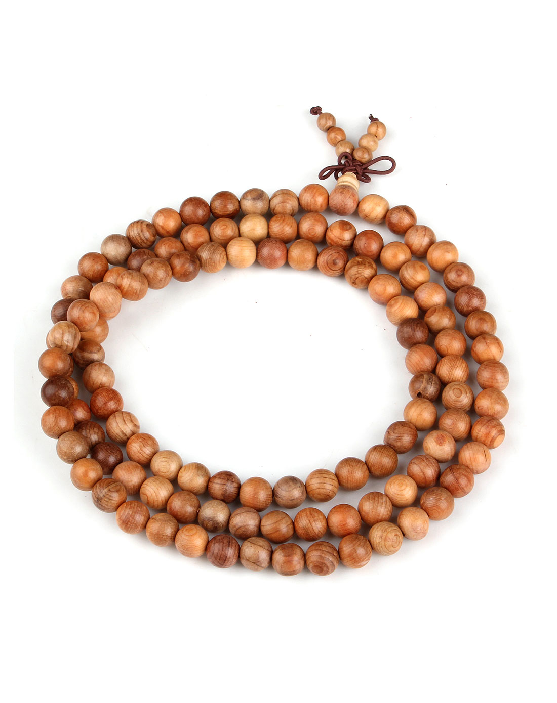 悦木之源饰品专场天然红豆杉108颗佛珠情侣手链