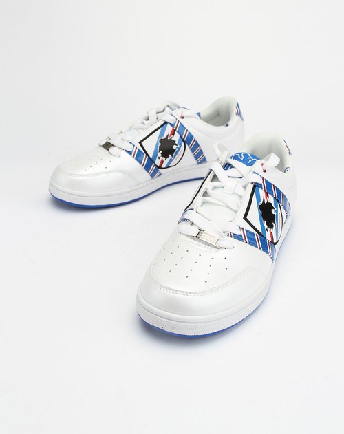 卡帕kappa男装男款白/蓝色时尚潮男休闲鞋