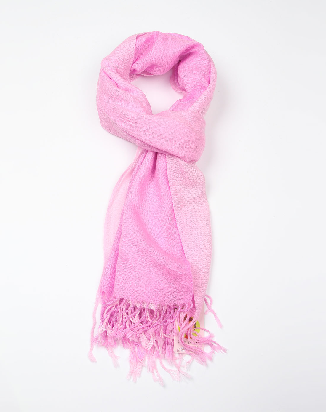 粉紫色渐变腈纶围巾