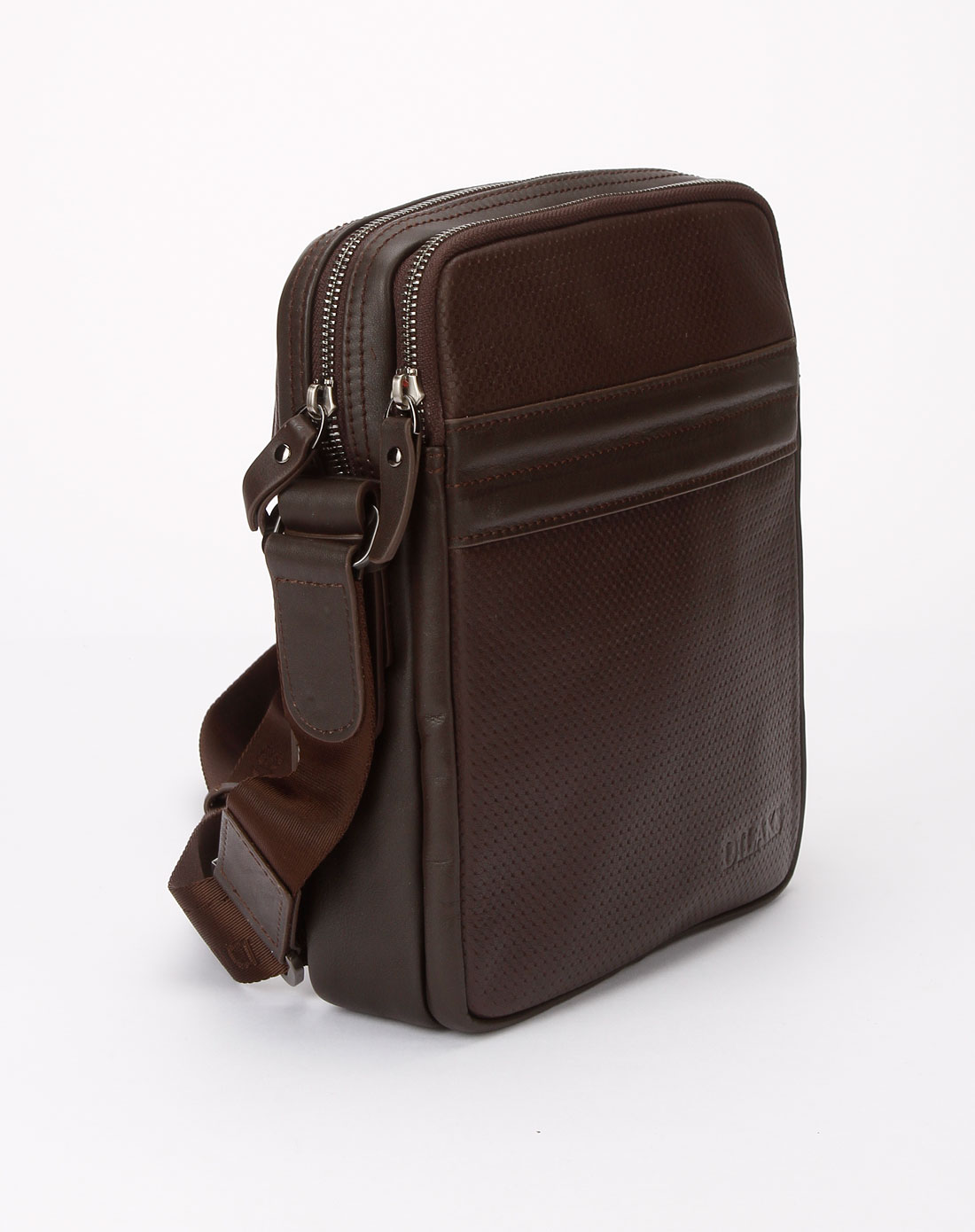 [ 迪莱克丝 ] 男款咖啡色商务斜挎包