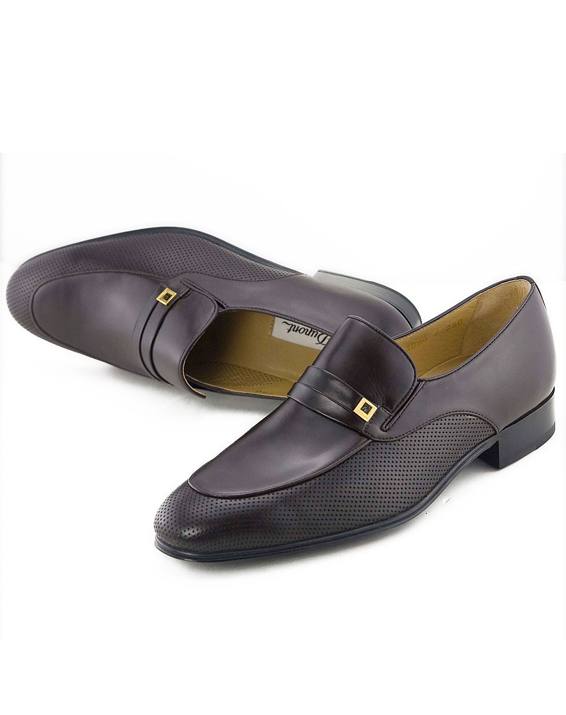 都彭s.t.dupont男鞋专场-男款啡色商务正装皮鞋