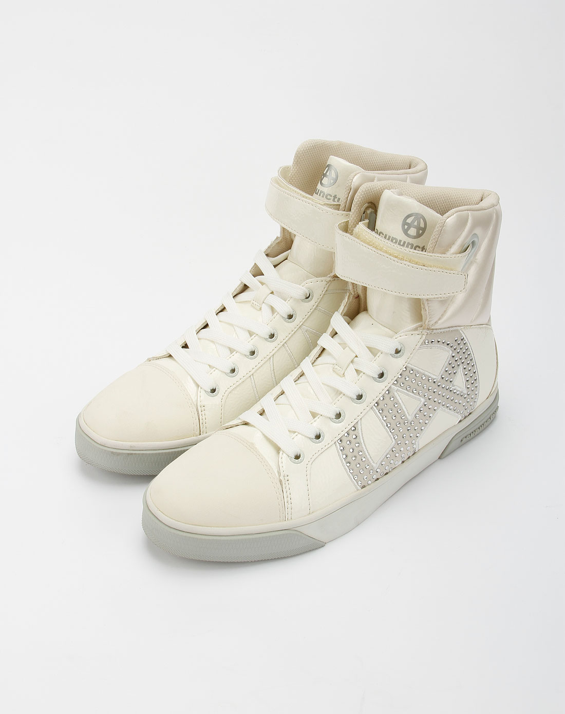 爱克佩特acupuncture男女鞋混合专场-男款米黄色绑带高邦休闲鞋