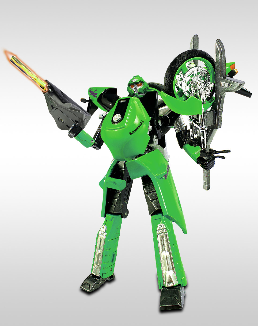 路霸 川崎摩托变形机器人1:14