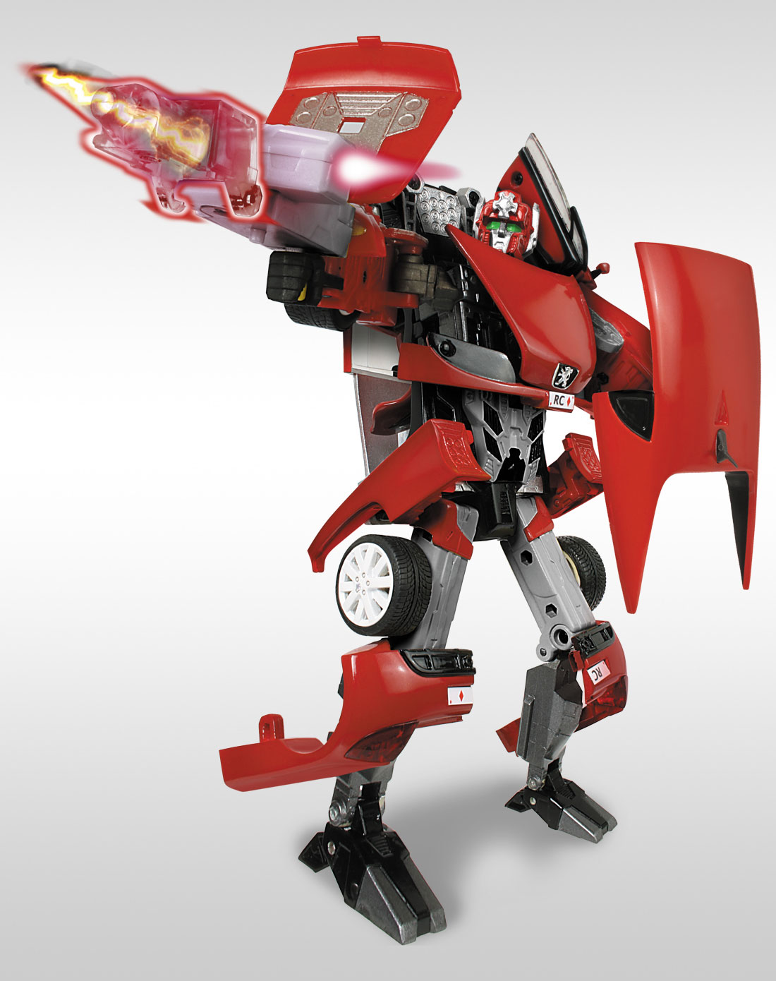 路霸 标致rccarreau变形机器人1:24