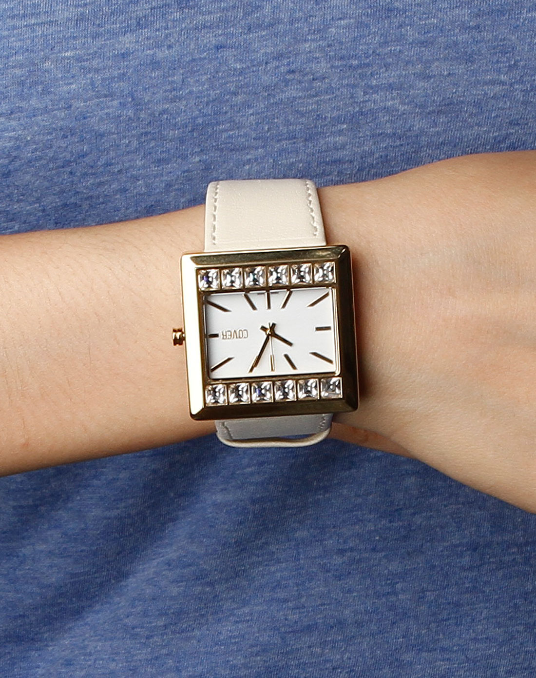 瑞士名表专场cover 女款米白/金色手表