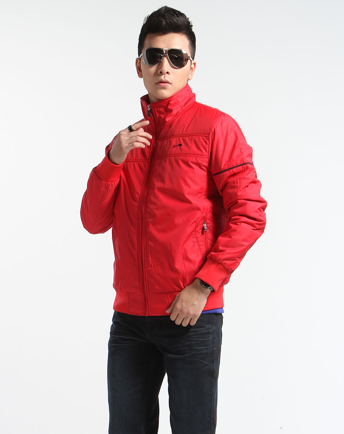 贵人鸟男士专场-大红色长袖外套