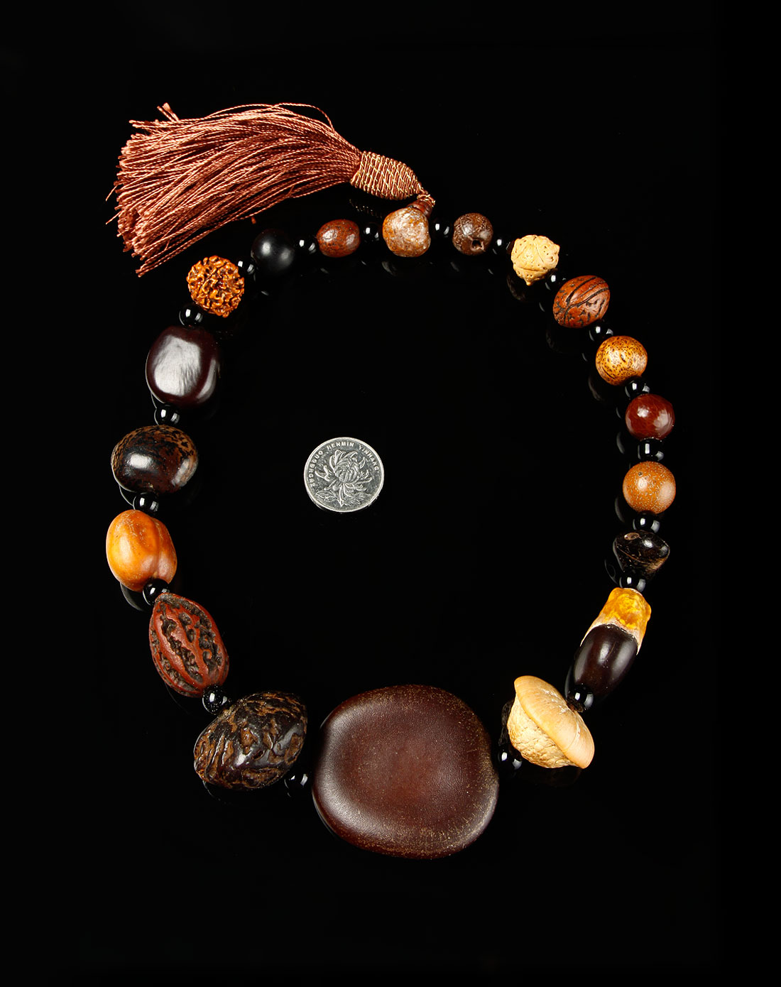 聚木缘花色菩提十八子念珠