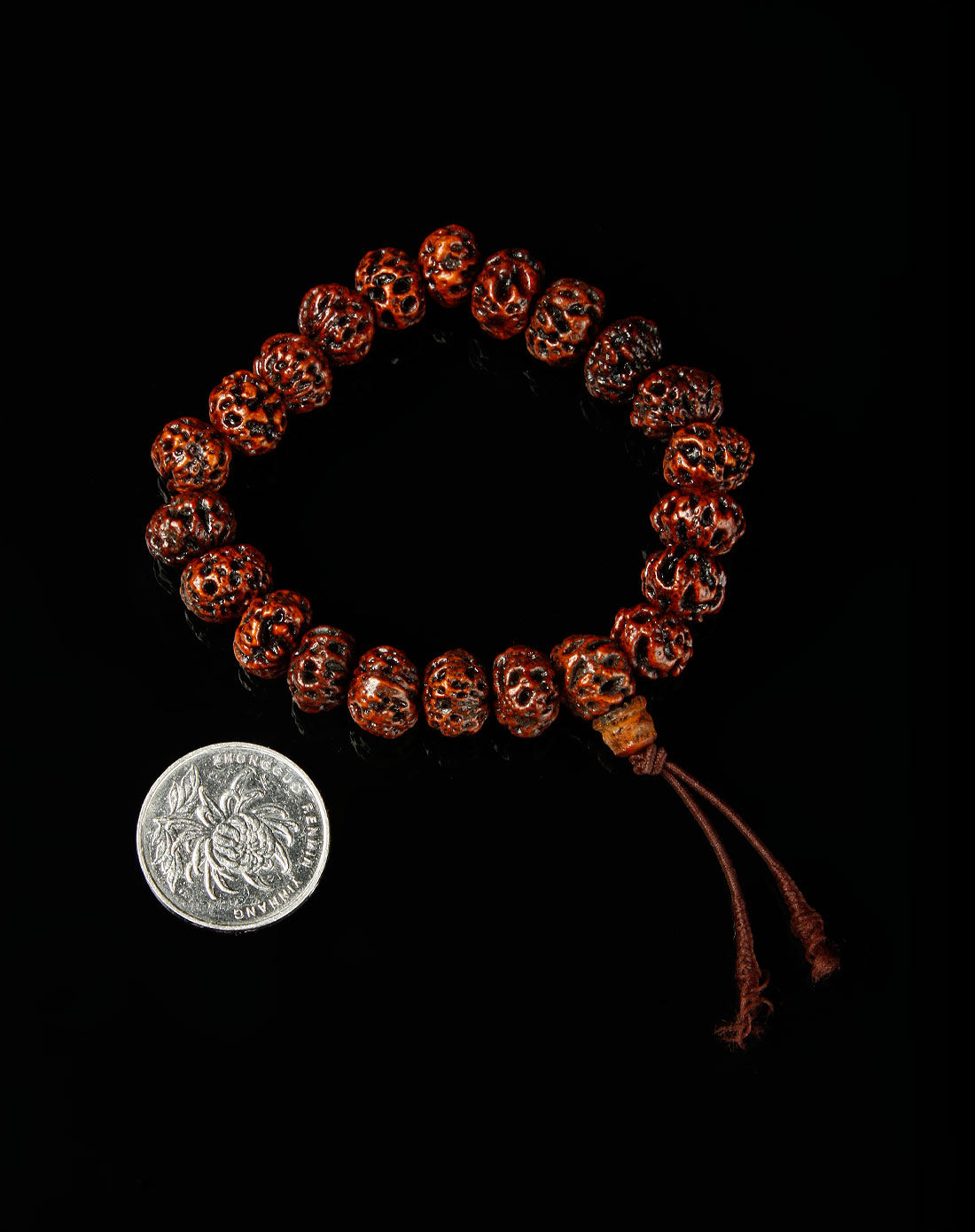 聚木缘深啡色如意菩提手链