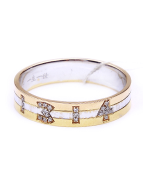 金利来goldlion金色au750钻石情侣戒s-jyd56870