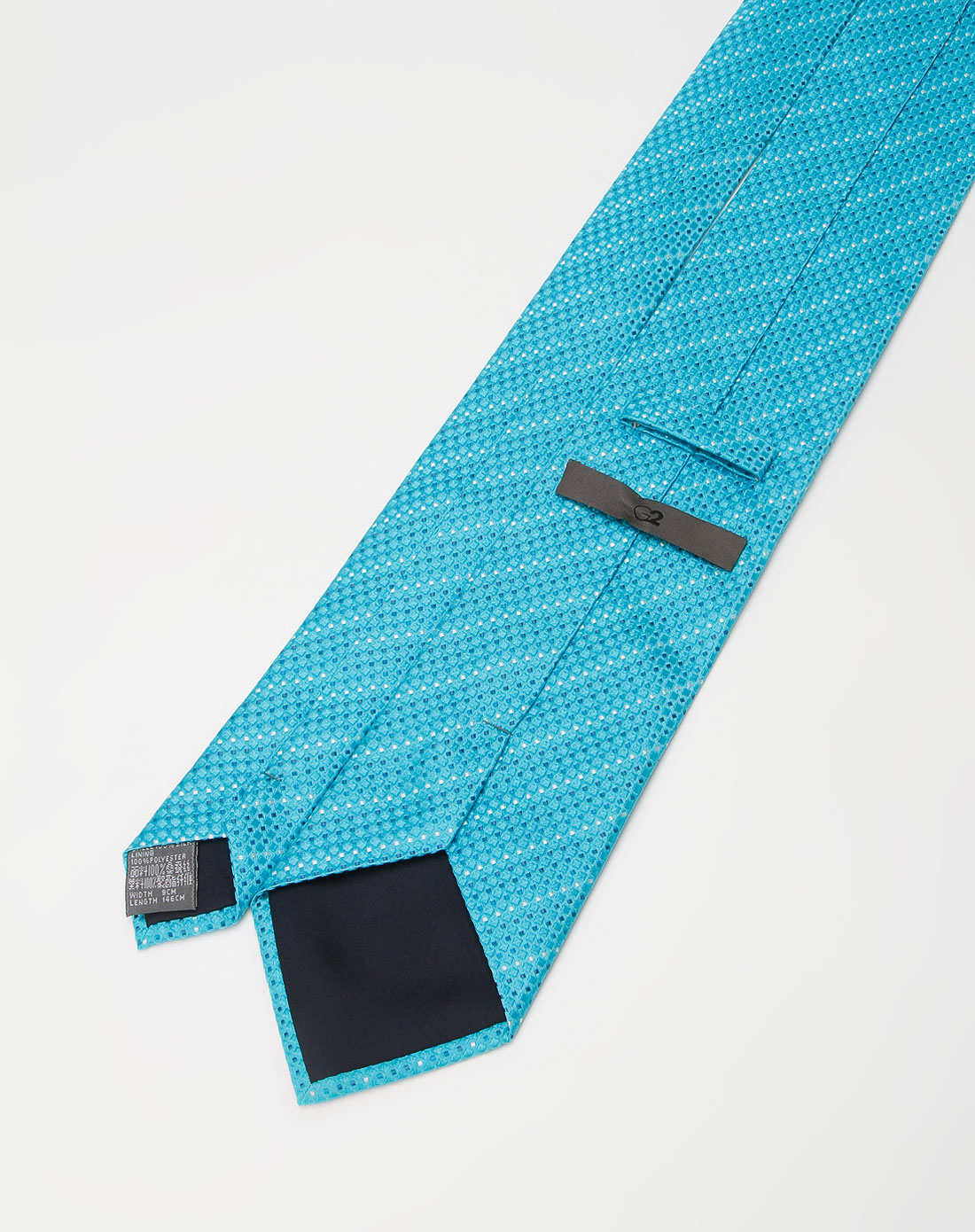 g2000蓝绿/白色细纹领带