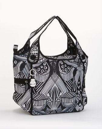 [ kipling ] 黑白色印花个性时尚手拎包