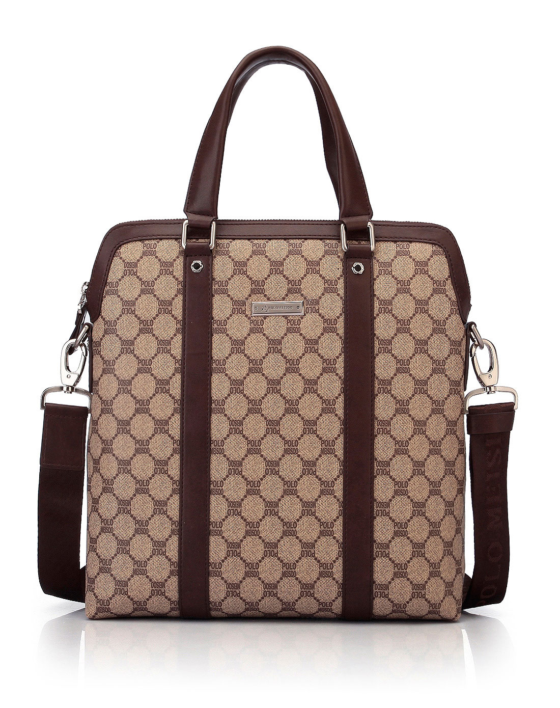 保罗美思得polomeisdo男包专场-灰色竖款单肩手挽男包