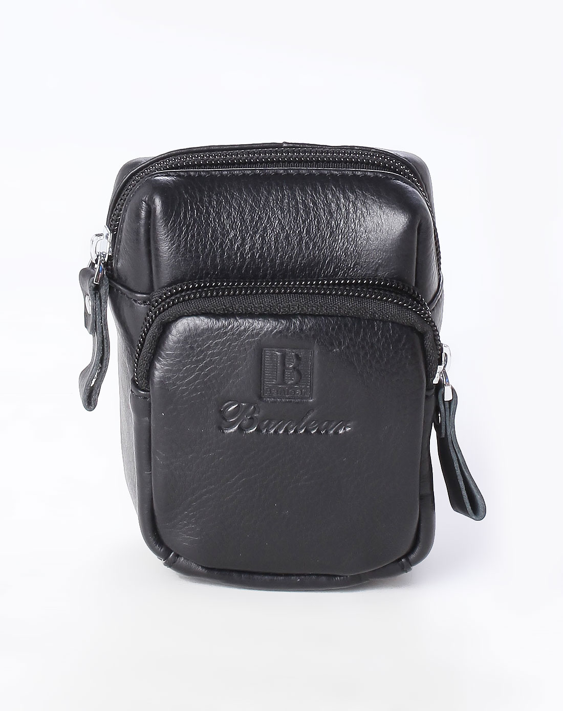 宾尼亚banlear-男士黑色压纹腰包3 商品信息