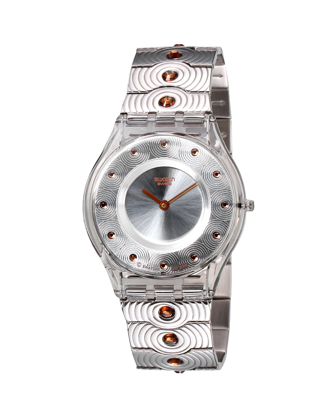 斯沃琪swatch女款时尚个性石英手表银色sw-sfk284g_唯品会