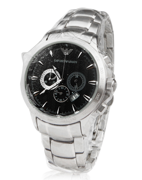 阿玛尼emporio armani-手表男款黑色手表ar0636