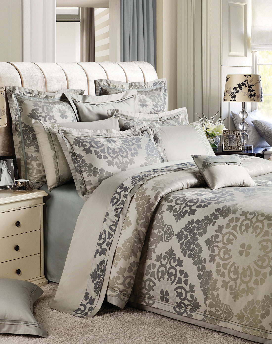 esprit&恐龙家纺家居用品专场-恐龙 全棉色织提花床单1.