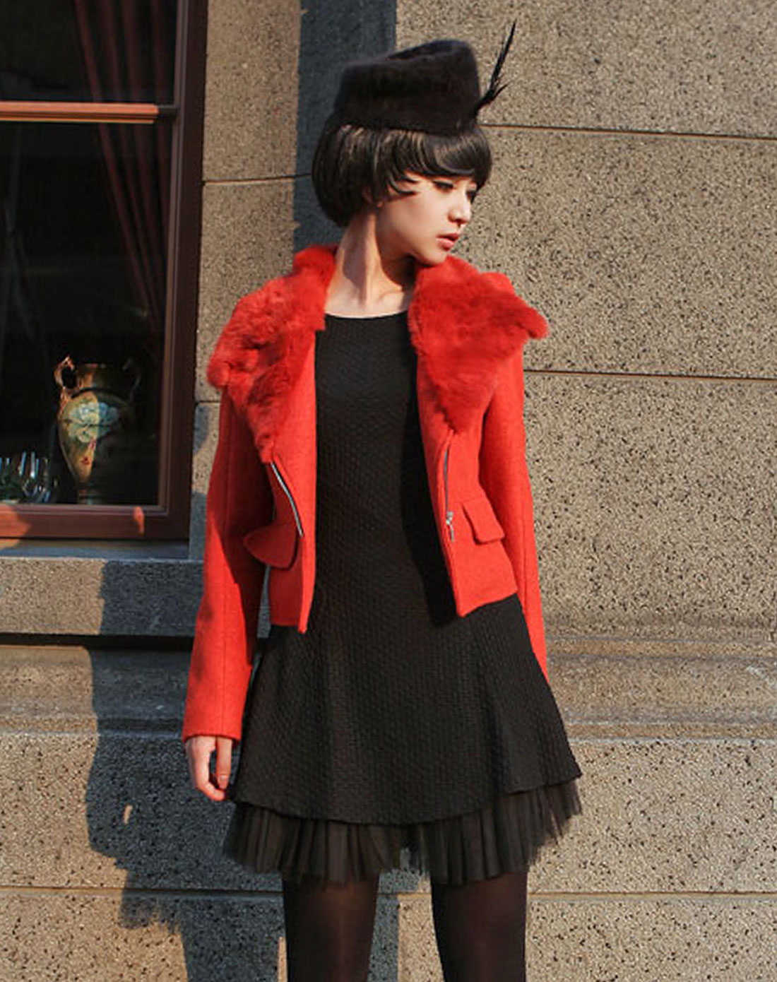 > 女装铁锈红外套