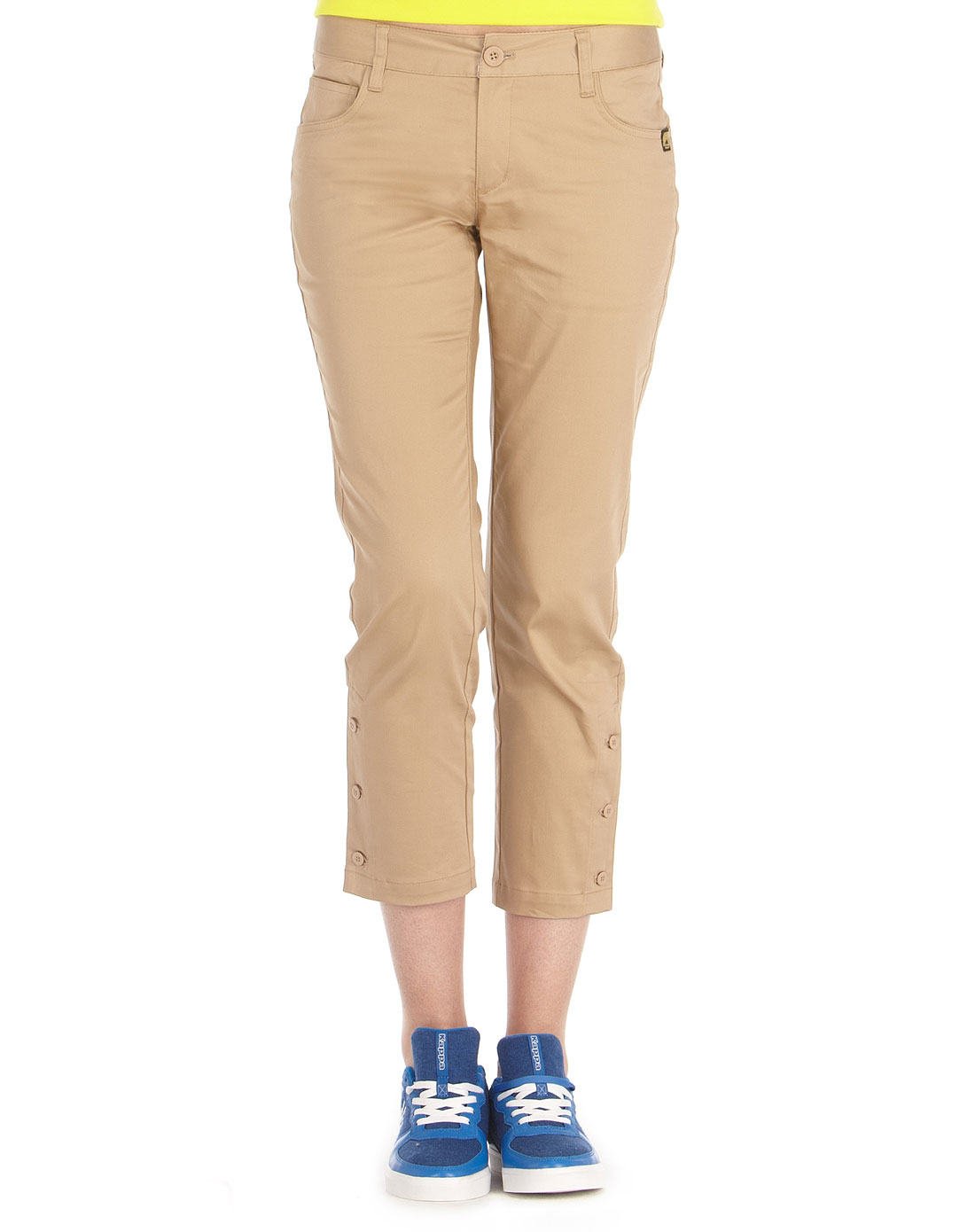 女款卡其色时尚长裤