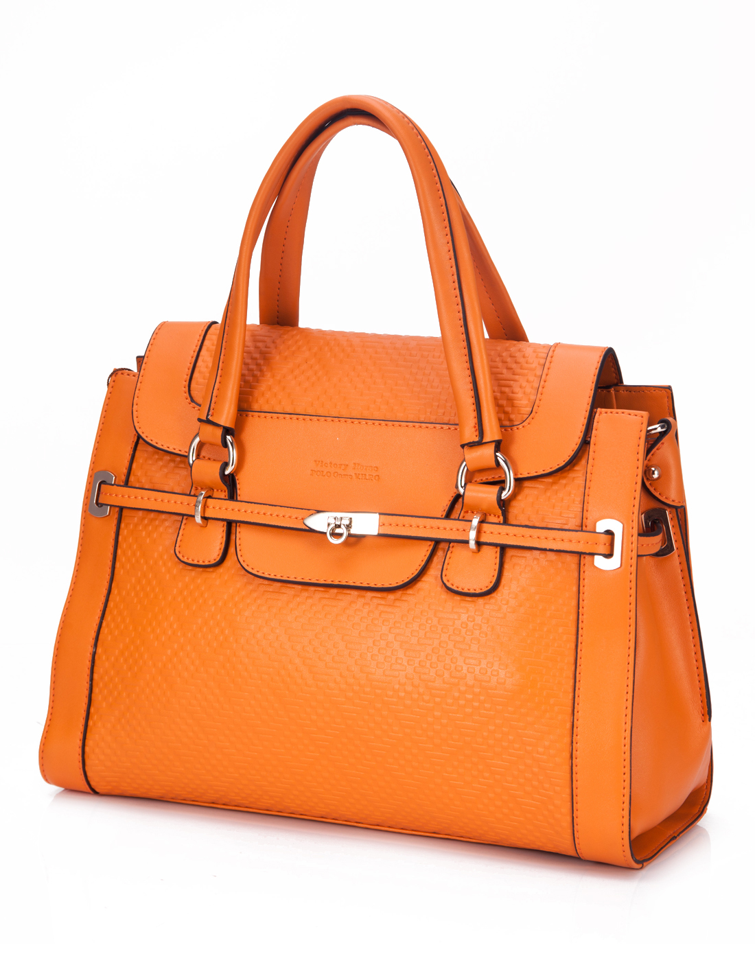 维多利保罗victory polo女士皮具专场女款橙色移膜牛皮/超纤皮两用包b