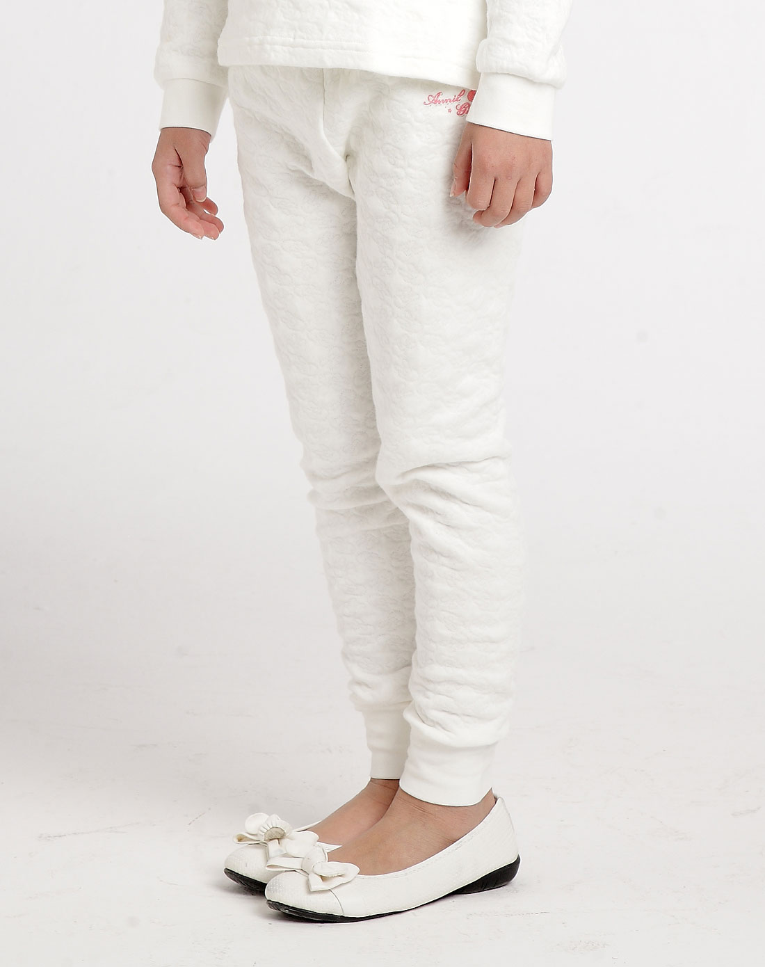 女童米白女童保暖裤