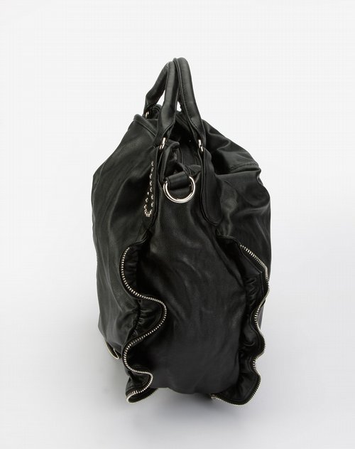 女装库存专场曼娅奴migaino 黑色时尚两用包