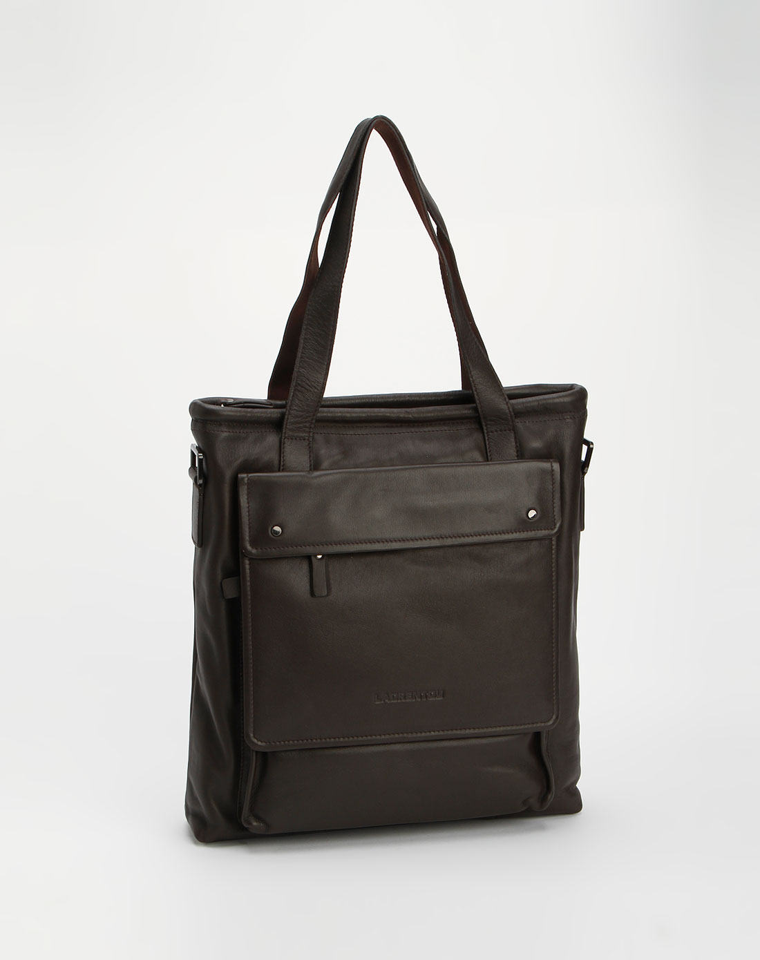 老人头男包男款啡色简约商务两用公文包1